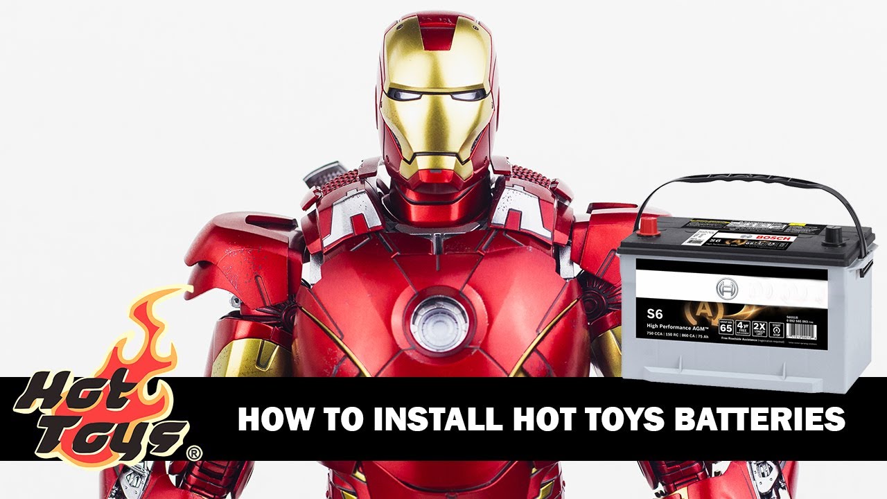 How to Install Hot Toys Batteries Iron Man Mark 7 Diecast Version YouTube