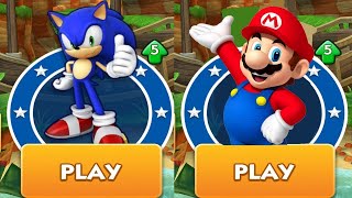 Sonic Dash Vs Super Mario Run Android Gameplay Walkthrough screenshot 3
