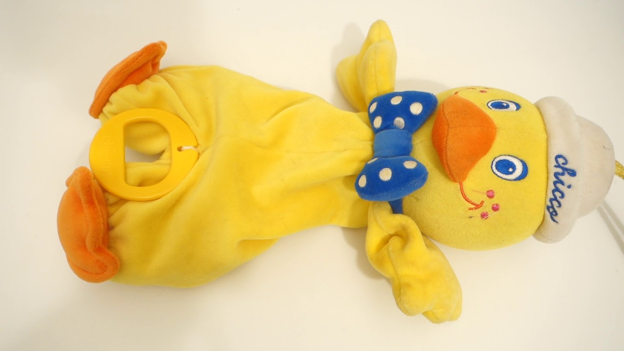 CHICCO musicbox windup duck with lullaby song for babies YouTube