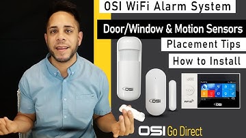 How to install Window Door Sensors & PIR Motion Sensors - OSI Wireless Alarm System