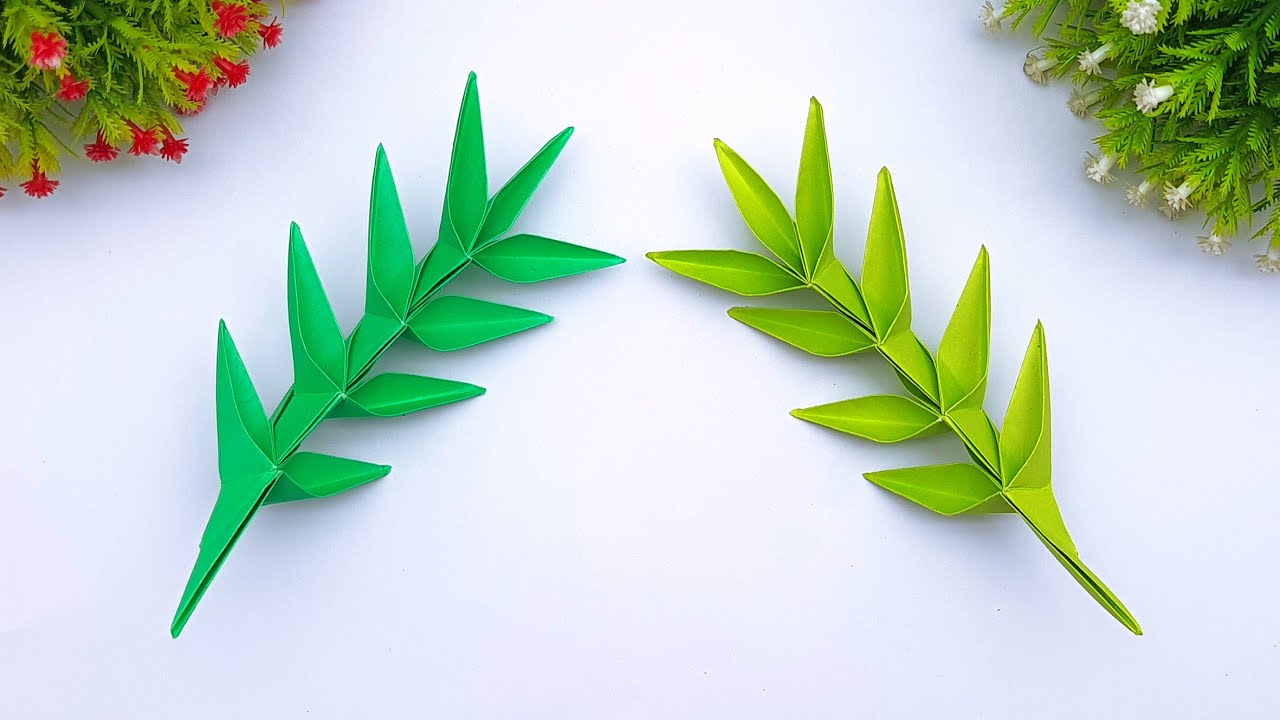DIY Paper Leaves Making Tutorial | Handmade Paper Leaf Ease Instructions | Paper Craft Ideas