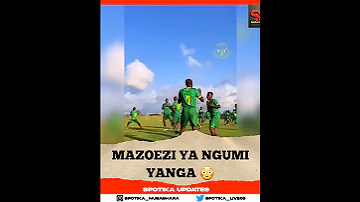MAZOEZI YA NGUMI YANGA KIMENUKA YANGA HII SASA SIFA UMEONA WALICHOFANYA BALAA 