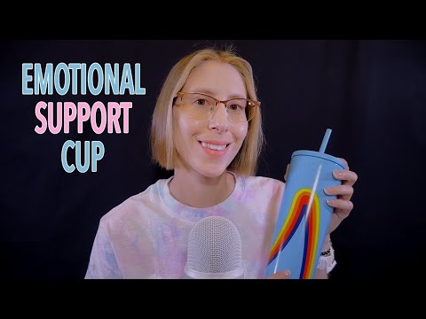 ASMR | Emotional Support Cup - metal sounds, whispering, ice water sounds