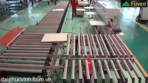 Hệ Thống Băng Tải Thu Hồi Ván Máy Dán Cạnh Kiểu Rulo Con Lăn Tự Động Chuyển Hướng | Đại Phúc Vinh