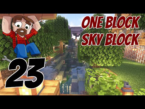 I Built An Awesome RIVER in my One Block Sky Block World!