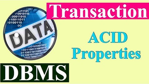 ACID properties in DBMS
