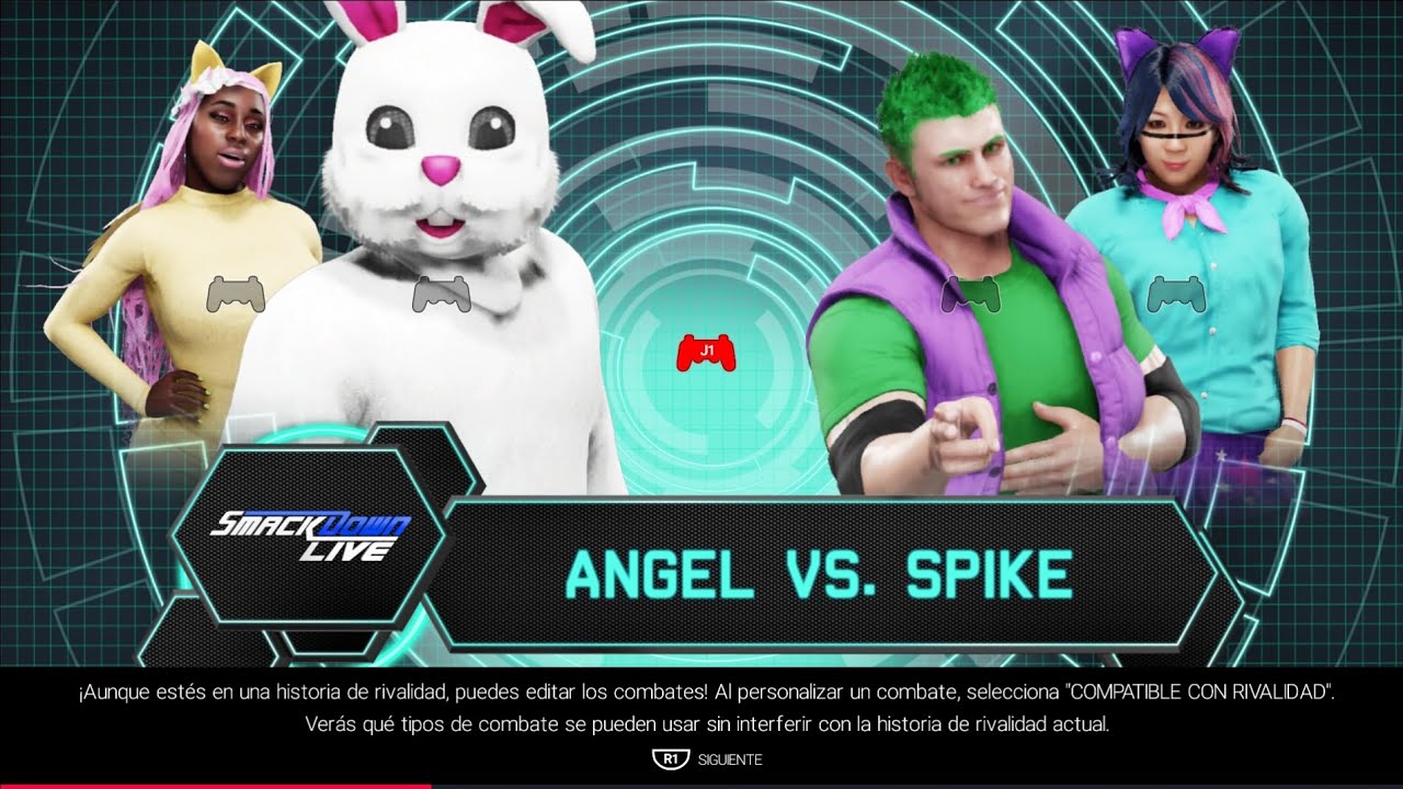 WWE 2k19 Angel vs Spike 