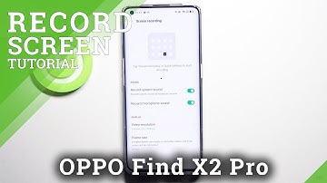 Switch On / Turn Off Screen Touches Option in Screen Recording - OPPO Find X2 Pro