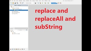 شرح replace and replaceAll and subString in java