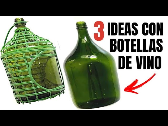 3 IDEAS INCREÍBLES PARA BOTELLAS DE VINO | MANUALIDADES - YouTube