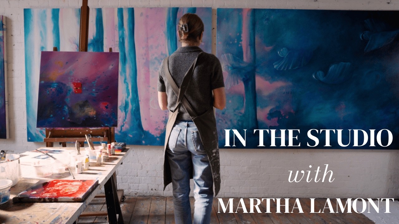 В студии Марты Ламонт — новые картины, символические миры и экскурсия по студии.