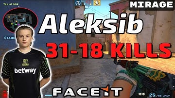 CSGO POV Aleksib (31-18) Mirage 𝙒𝙞𝙣 (16-12) / Faceit 27.01.2023