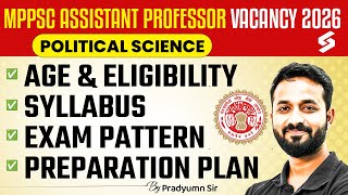 MPPSC Assistant Professor 2026 | MP Assistant Professor Political Science Syllabus, Exam Pattern