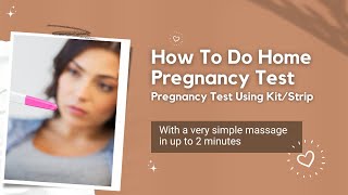How Can You Check Your Pregnancy At Home  || Pregnancy Test At Home ||