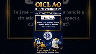 Fraud Claim Handling 🔥 OICL AO Interview 2026 Best Answer #shorts