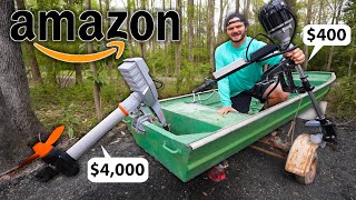 I Bought Amazon’s CHEAPEST and MOST EXPENSIVE Electric Outboards! ($400 v $4,000)