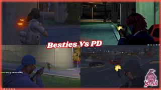 Besties Vs PD | Besties Save Meff Car From Cops (Multi Pov) | NoPixel 4.0 GTARP