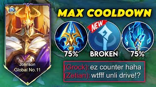 GLOBAL JOHNSON ABUSE THIS NEW COOLDOWN BUILD AND EMBLEM IN RANKED GAME!! (Please try)
