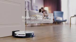مكنسة روبوتية روبوفاك جي 10 هايبرد.RoboVac G10 Hybrid Smart Dynamic Navigation, 2-in-1 sweep and....