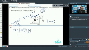AIATS TEST 2A PAPER 1 CODE C PHYSICS For Class XI Studying JEE ADVANCED  2019 Q18 to 20