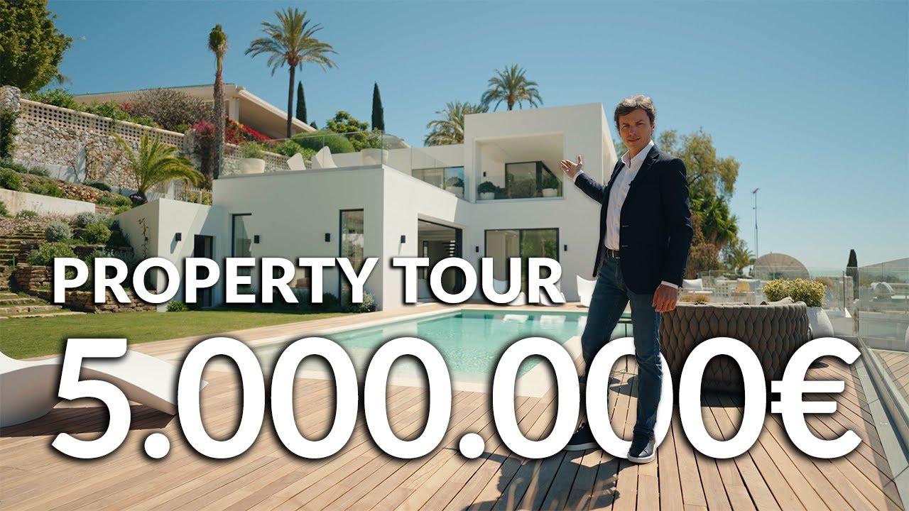 PROPERTY TOUR in a Luxury Contemporary Style Villa in Marbella for 5.000.000€ (Rio Real)