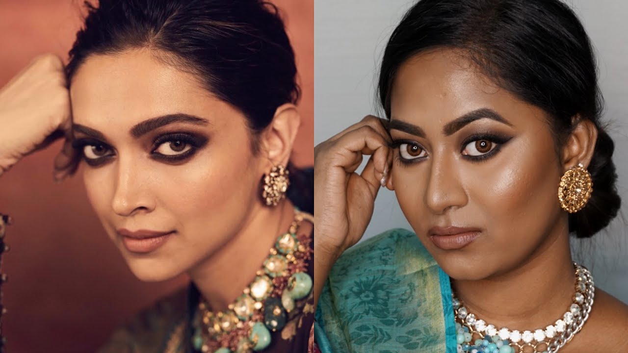 Deepika Padukone inspired Smokey eye look for Sabyasachi Photoshoot