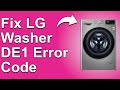 LG Washer DE1 Error Code (Meaning Behind The Error, Why It Occurs, And Solutions To The Error Code)