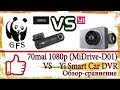 70mai1080p vs YI Smart Car DVR. Обзор-сравнение двух бюджетных регистраторов.