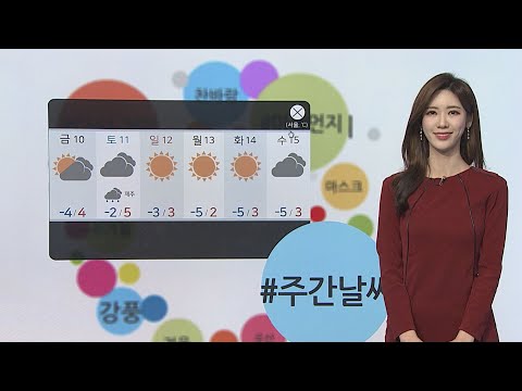 [날씨트리] 아침 체감 '영하 9도'…다시 미세먼지 / 연합뉴스TV (YonhapnewsTV)