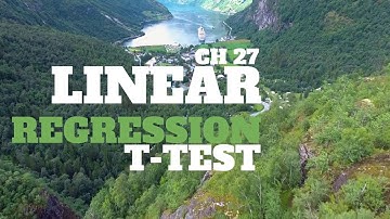 CH 27 Linear Regression T Test