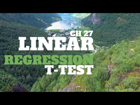 CH 27 Linear Regression T Test