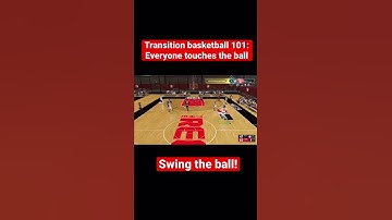 Transition Basketball 101: Everyone Touches the Ball = Open 3! NBA 2K22 Rec