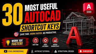 30 Most Useful AutoCAD Shortcut Keys Every Civil Engineer Must Know 🚀