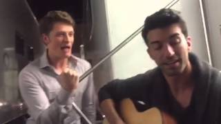 Me and Justin Baldoni improvising a song