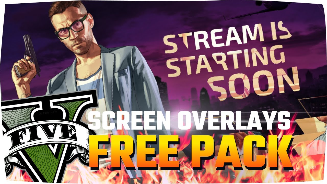 FREE GTA V Twitch Screen Overlay Pack OBS Tutorial Qoqsik YouTube