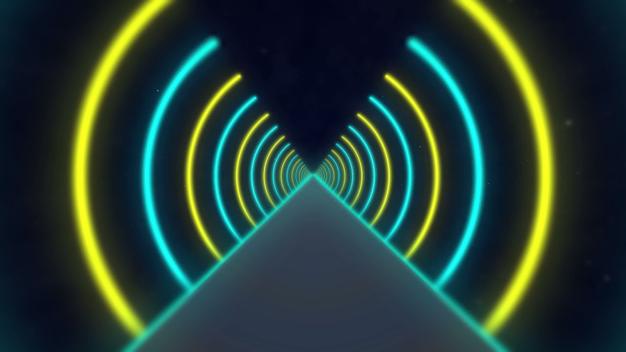 1 Hour of Glowing Neon Tunnel VJ Loop| 4K UHD 60fps