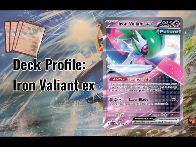 iron valiant ex pokemon card Iron Valiant ex - 074/187 - SV8a: Terastal Fest ex [DOUBLE RARE] [Near Mint] main image 0