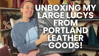 Unboxing my large Lucys from Portland Leather Goods! i think i found a new favorite bag!