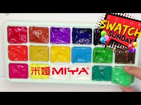 Miya HIMI 18 colors Gouache Paint Set