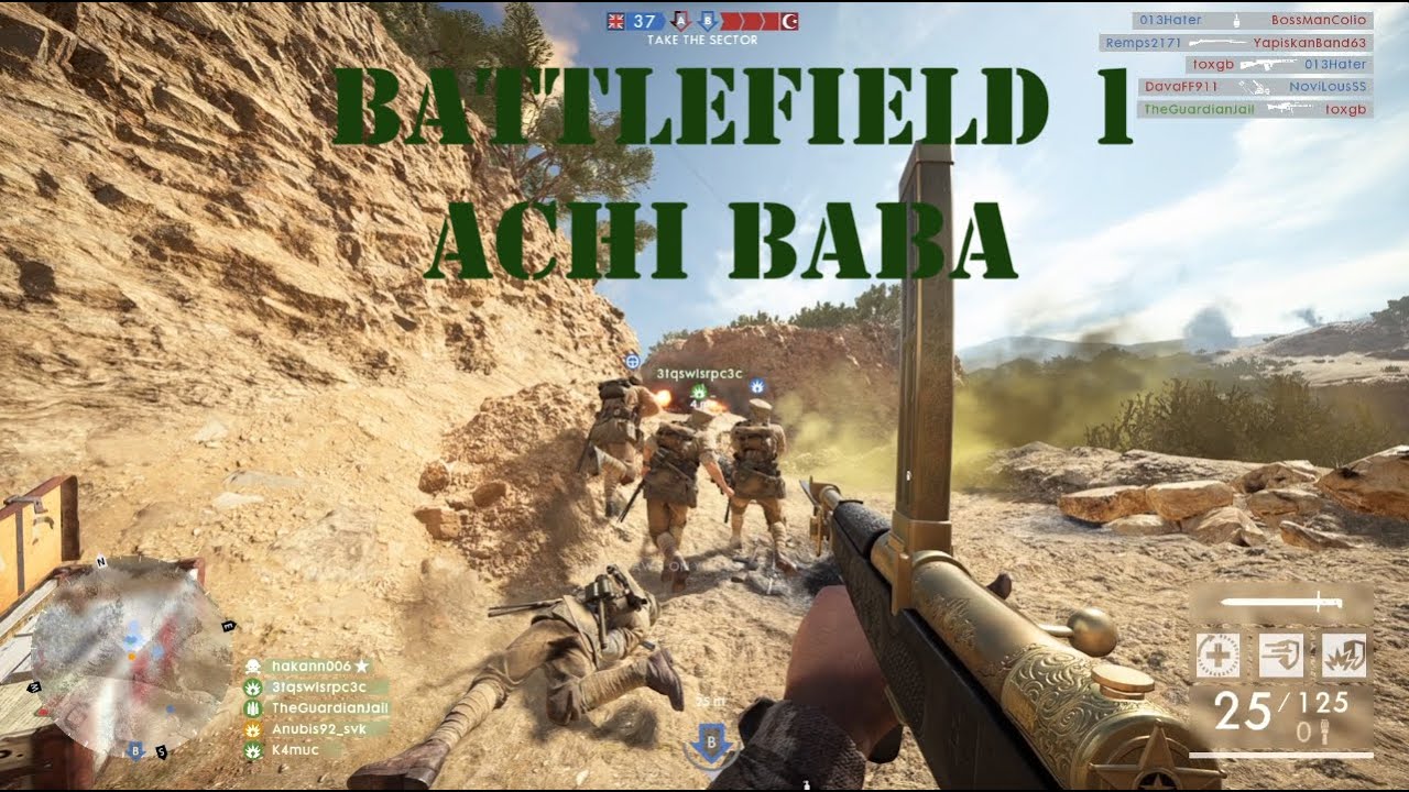 Battlefield 1 on PC Gameplay Multiplayer No Commentary [2025] Operations : Achi Baba (60 FPS)