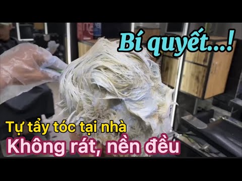 Video Hướng dẫn tẩy tóc tại nhà, 'bí quyết' để không xót da... - youtube