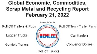Scrap Metal, Recycling, Global Economic and Commodities Report 2/21/22