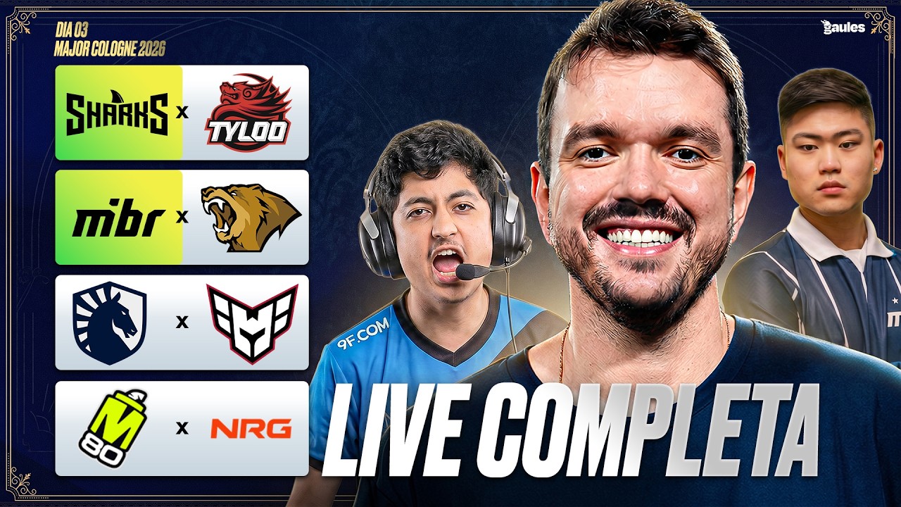 DIA 3 - IEM COLOGNE MAJOR 2026 STAGE 1 - !socio - Siga @Gaules nas redes sociais!