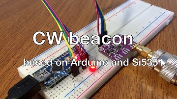 Simple CW beacon project based on Arduino and Si5351