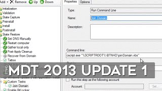 How To Domain Join a Computer Using MDT 2013 Update 1