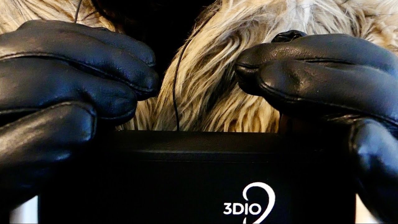 ASMR Leather Glove Sounds Finger Flutters and Cupping Ear Attention from Snowmageddon