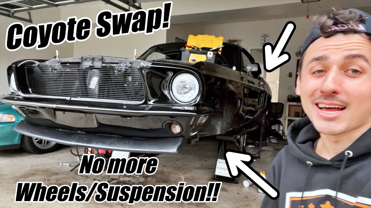 Coyote Swapping my 1968 Ford Mustang Fastback! COMPLETE