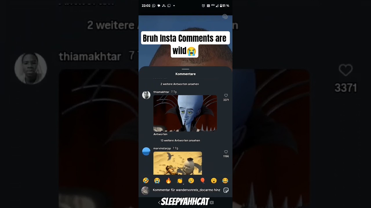 Insta Comments be like ☠️ 