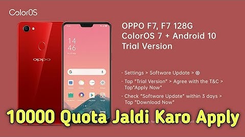 Second Batch ColorOS 7 Update Rolling Out For Oppo F7 & Oppo F7 128GB | ColorOS 7 Update For Oppo F7