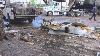 golf cart DESTROYED step by step, real scrap yard action in miami